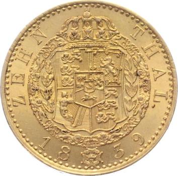 Braunschweig-Calenberg-Hannover, ab 1692 Kurfürstentum, ab 1815 Königreich, Ernst August 1837-1851. 10 Taler 1839 S